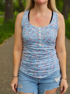 Field of Sweet Florals Racerback Tank