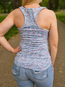 Field of Sweet Florals Racerback Tank