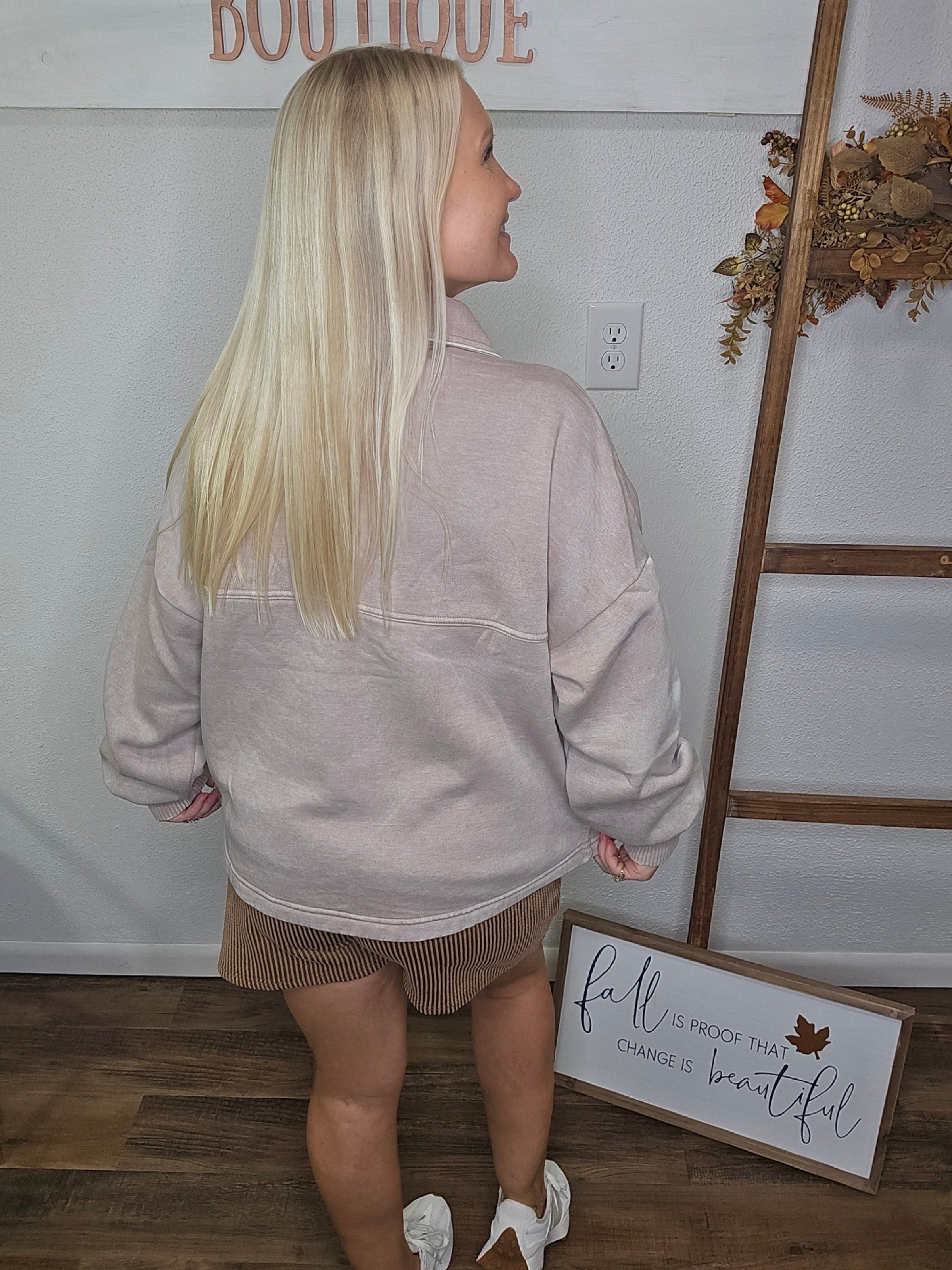 Living For The Weekend Shacket - Ash Mocha