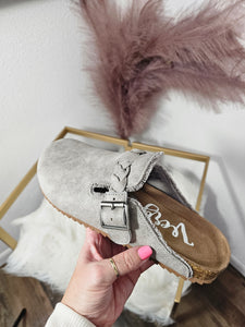 Very G Iris Braided Clogs - Grey