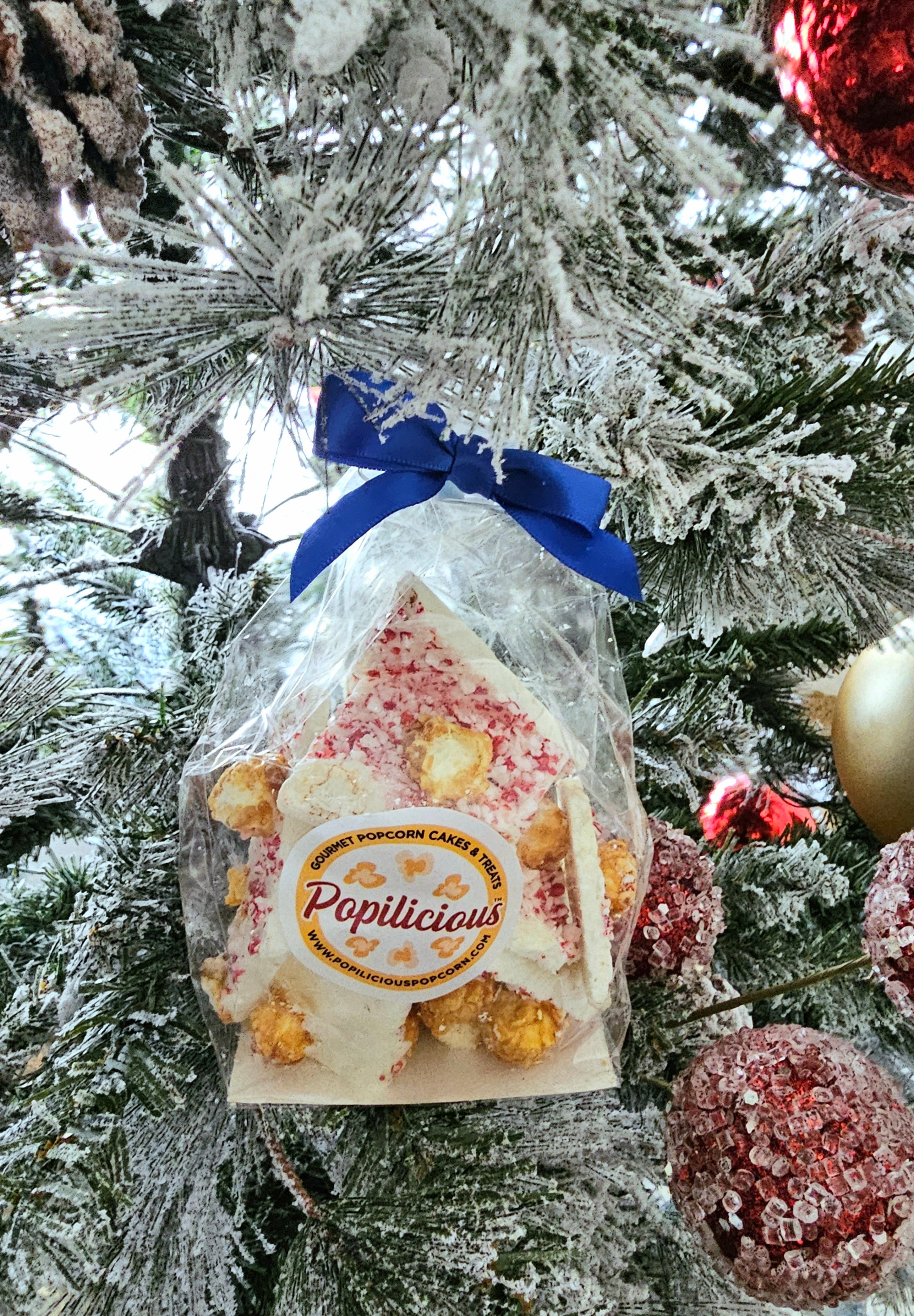 Peppermint White Bark with Popcorn