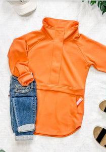 Mia Scuba Halfzip - Dreamsicle Orange