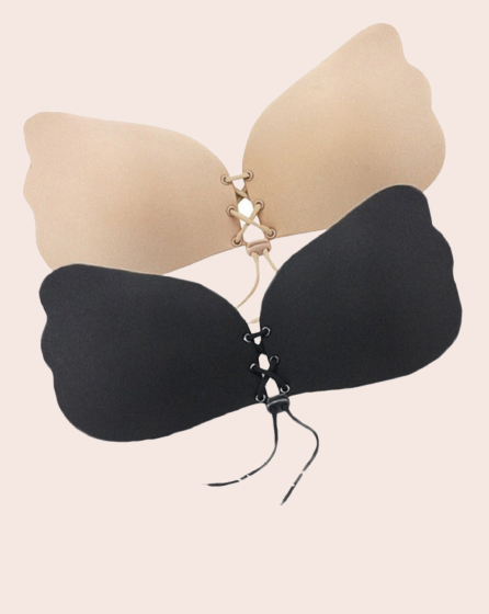 Lace Up Sticky Bra