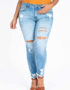 Beyond Confident High-Rise KanCan Ankle Skinny Jeans (Curvy)