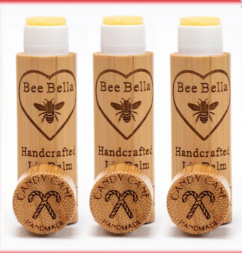 Bee Bella Lip Balm (Candy Cane)