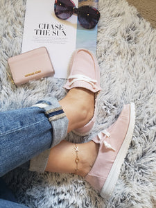 Safe Travels Slip on Sneakers (Blush)