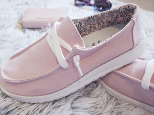 Safe Travels Slip on Sneakers (Blush)