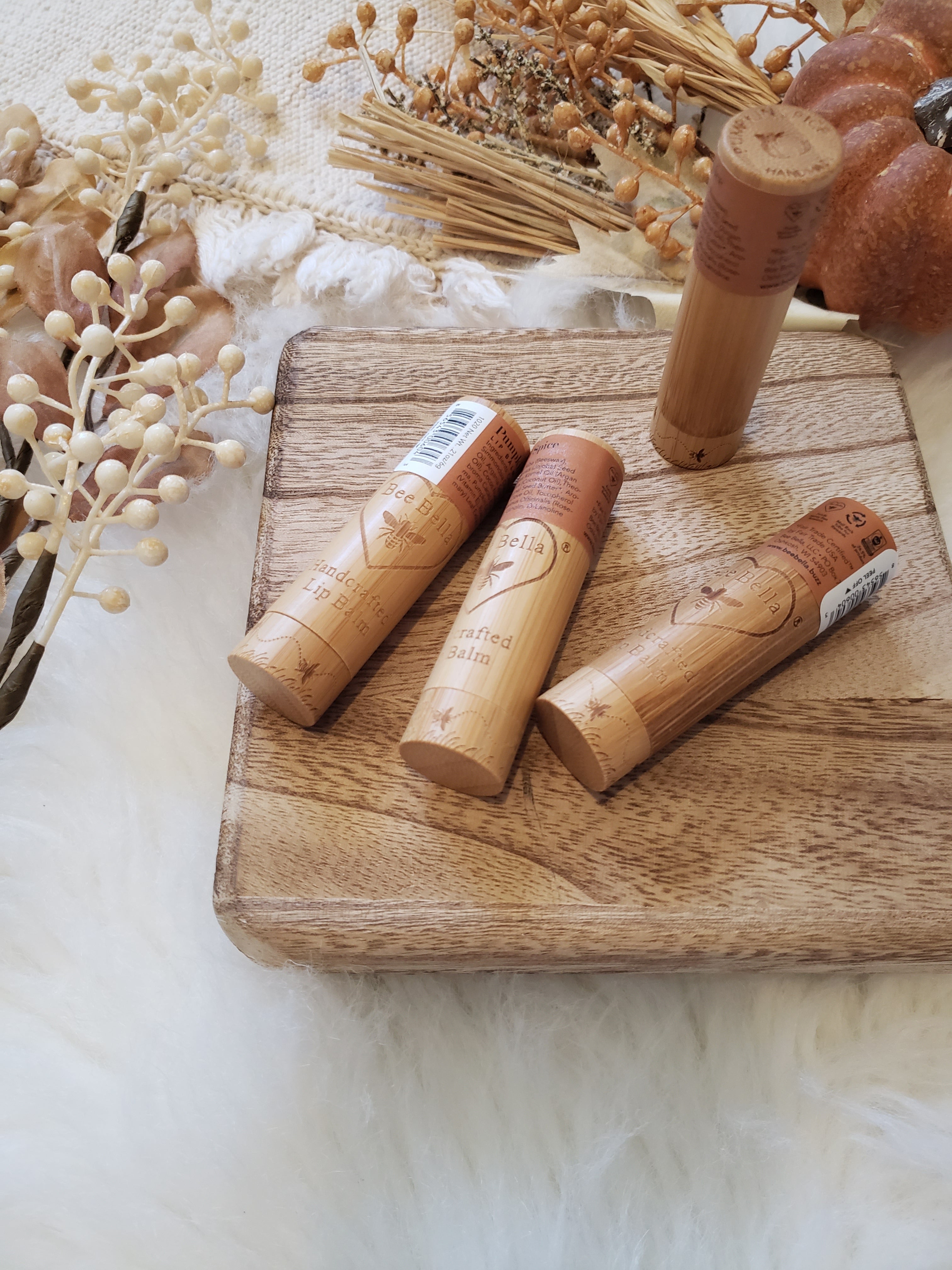 Bee Bella Lip Balm (Pumpkin Spice)