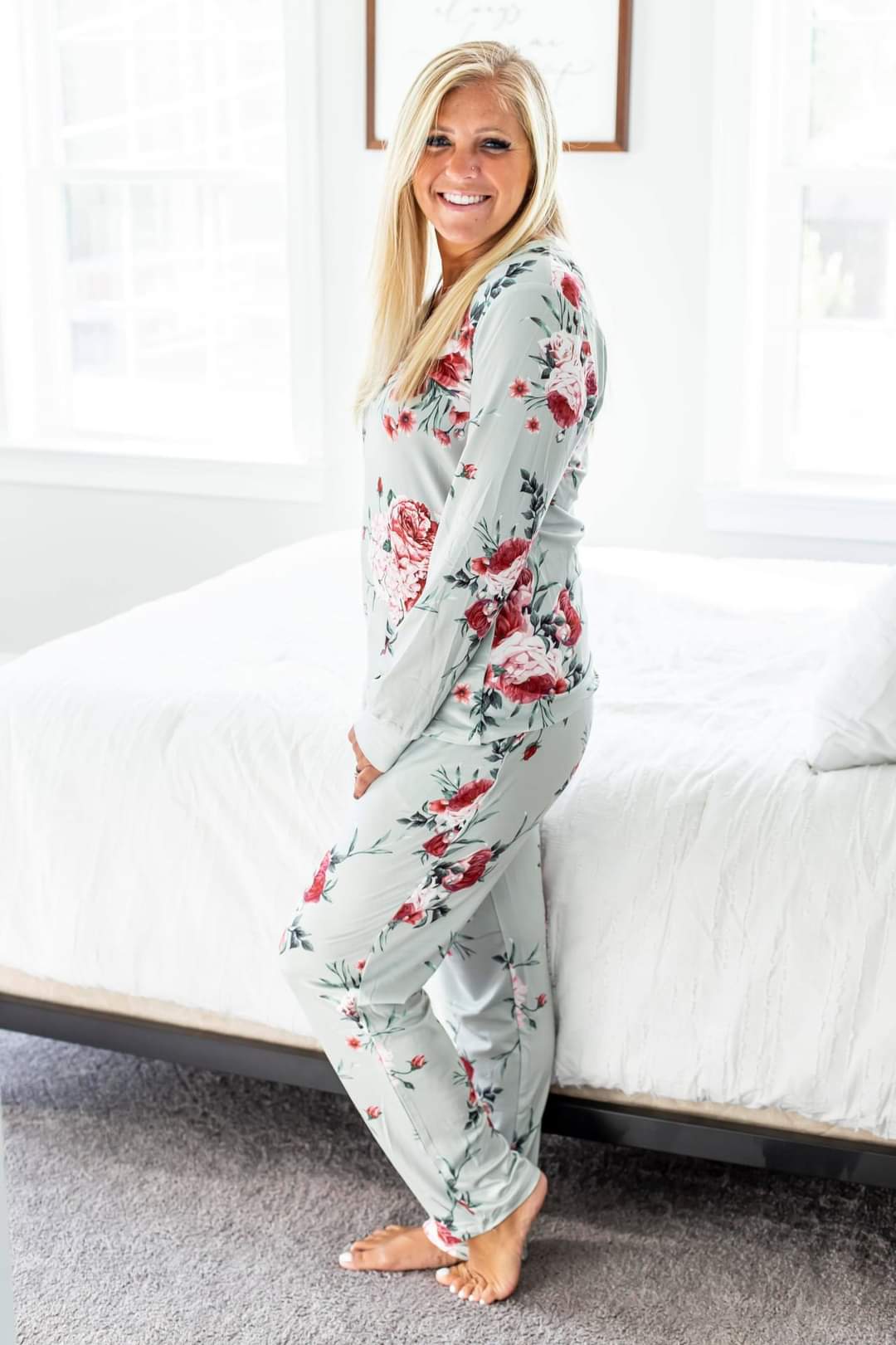 Sweet Dreams Floral Pajama Set (2 Colors)