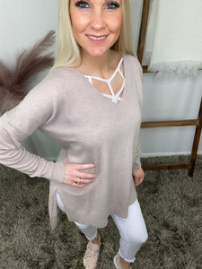 Misty Mornings Pullover Sweater (Whipped Mocha)