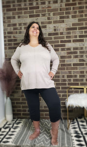 Misty Mornings Pullover Sweater (Whipped Mocha)